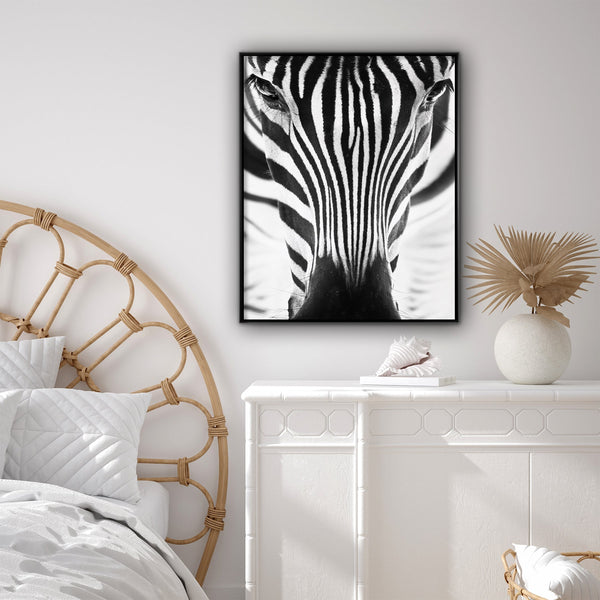 Zebra eyes m | Canvas Print | 80x100 | Danish Art