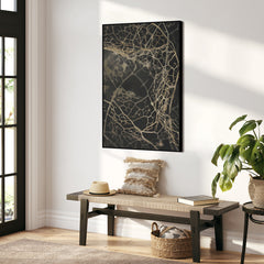 Leaf skeleton dark | FRAMED PRINT