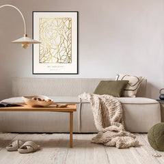 Art Simplicity Gold no 1 | FRAMED PRINT