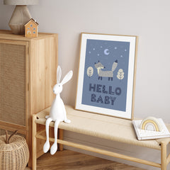 Fox Blue | FRAMED PRINT