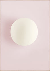 White circle pink | FRAMED PRINT