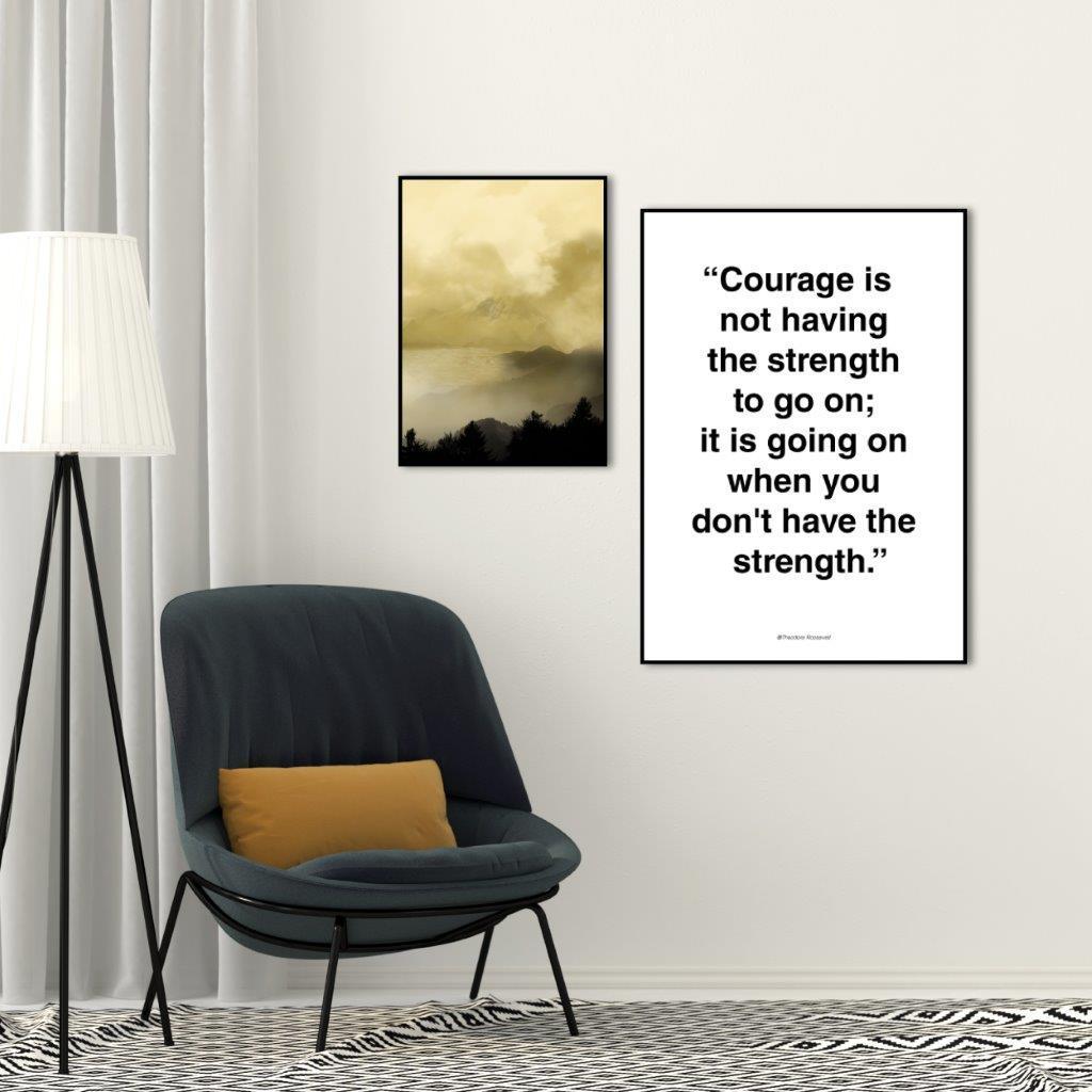 Courage | FRAMED PRINT