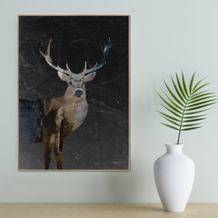 Deerly dark | FRAMED PRINT