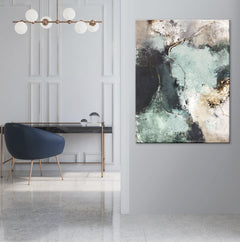 Freja / Great Green | HANDMADE PAINTING