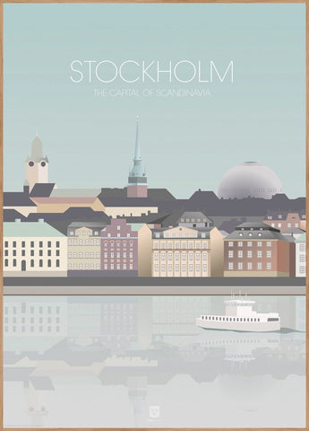 Stockholm Capital City | FRAMED PRINT