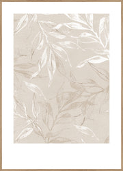 White Leaves 2 | FRAMED PRINT