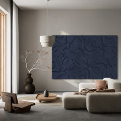Soft Embrace Square - Dark blue | ACOUSTIC ART PANEL