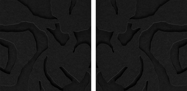 Soft Embrace Square - Black | ACOUSTIC ART PANEL