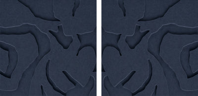 Soft Embrace Square - Dark blue | ACOUSTIC ART PANEL