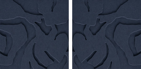 Soft Embrace Square - Dark blue | ACOUSTIC ART PANEL