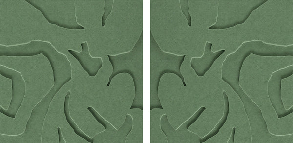 Soft Embrace Square - Dark green | ACOUSTIC ART PANEL