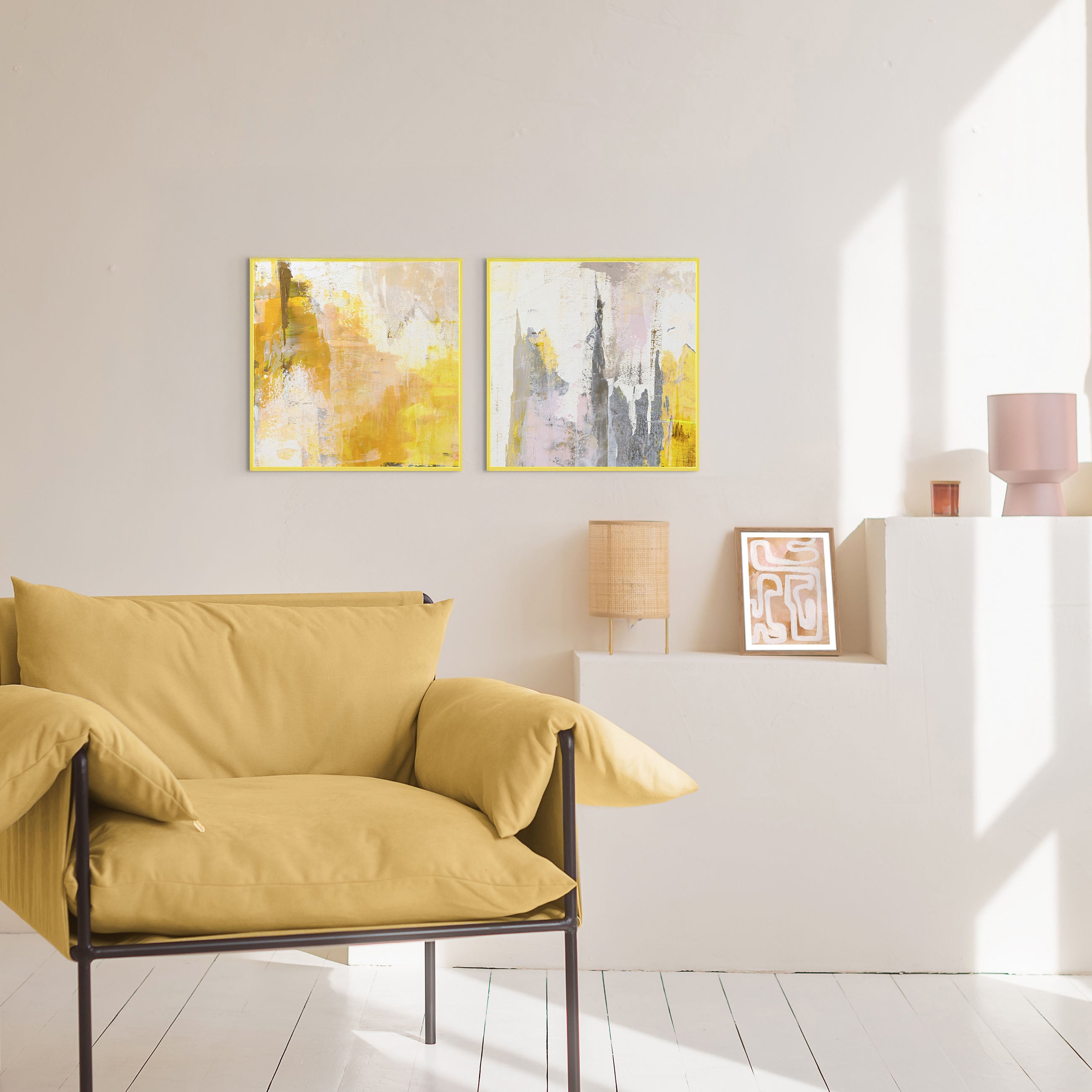 New Age Yellow 2+3 | MIXED PAINTINGS