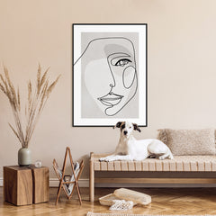 Face Line 5 | FRAMED PRINT