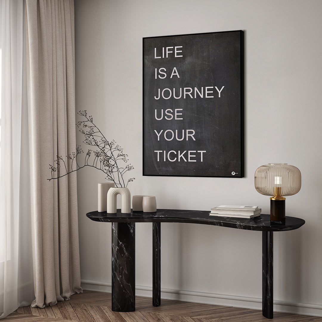 Life is a journey | FRAMED PRINT