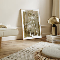 White Dandelion | FRAMED PRINT