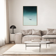 Seagul blue | FRAMED PRINT