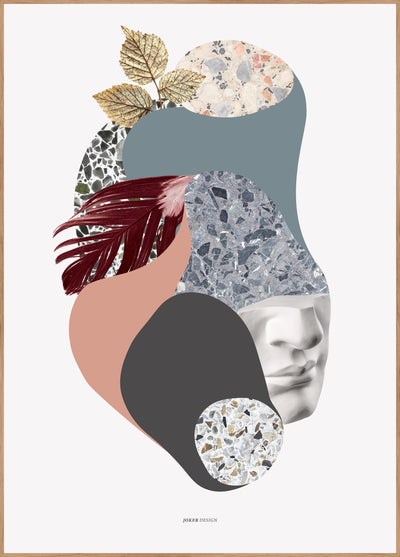Terazzo amoebe 2 | FRAMED PRINT