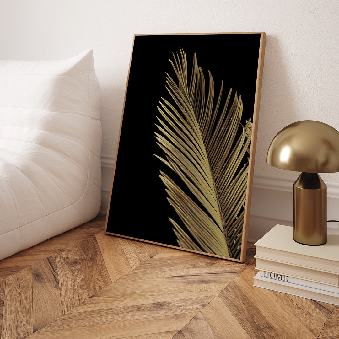 Golden palm 1 | FRAMED PRINT