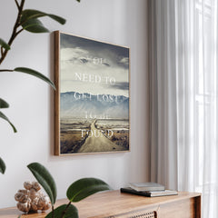Get lost | FRAMED PRINT