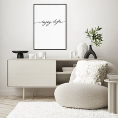 Enjoy life | FRAMED PRINT
