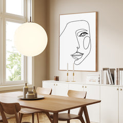 Face Line 1 | FRAMED PRINT