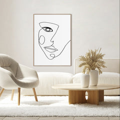 Face Line 2 | FRAMED PRINT