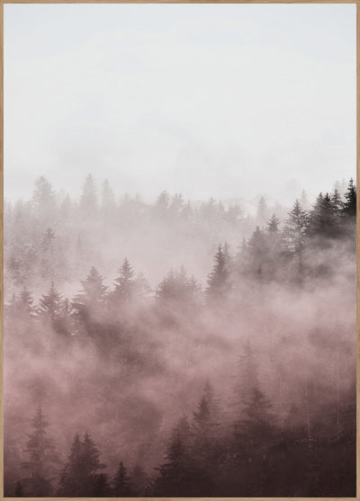 Foggy red | FRAMED PRINT