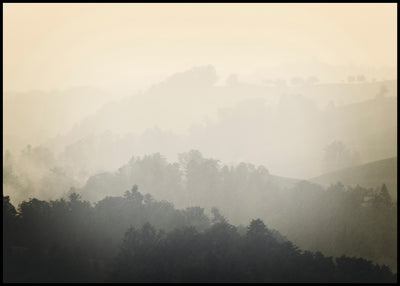 Foggy yellow | FRAMED PRINT