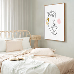 Face line 3 | FRAMED PRINT