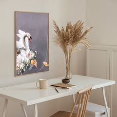 Swan Gold 2 | FRAMED PRINT
