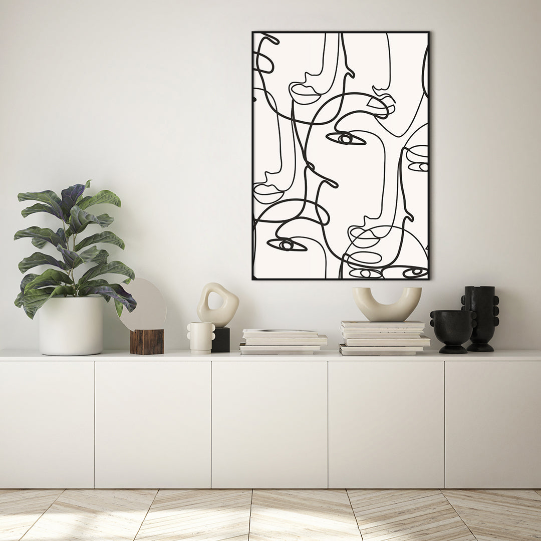 Abstract Lines 5 | FRAMED PRINT