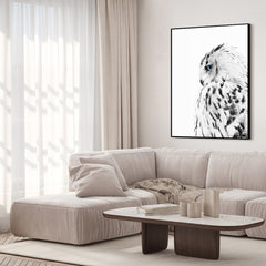 White owl | FRAMED PRINT