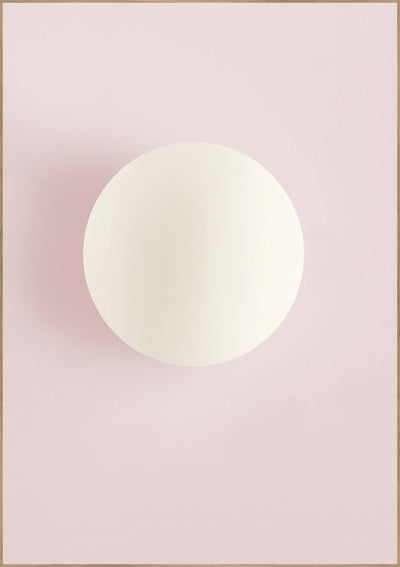 White circle pink | FRAMED PRINT