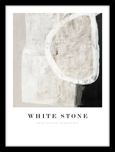 White stone | FRAMED PRINT