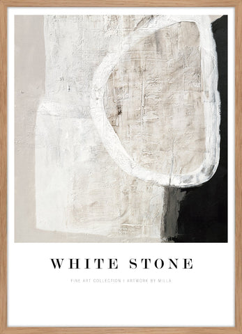 White stone | FRAMED PRINT
