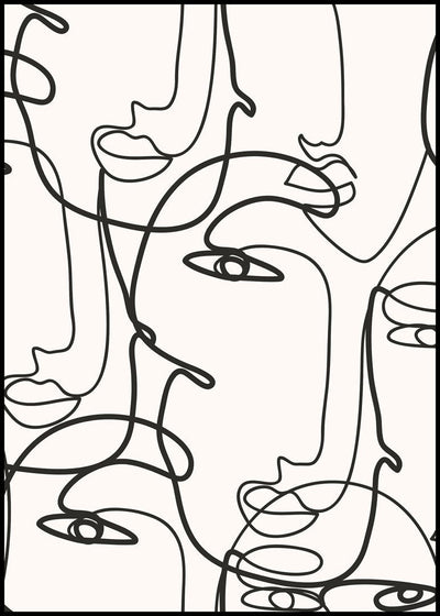 Abstract Lines 5 | FRAMED PRINT