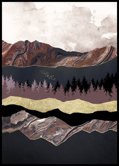 Autumn Mountains 1 | FRAMED PRINT