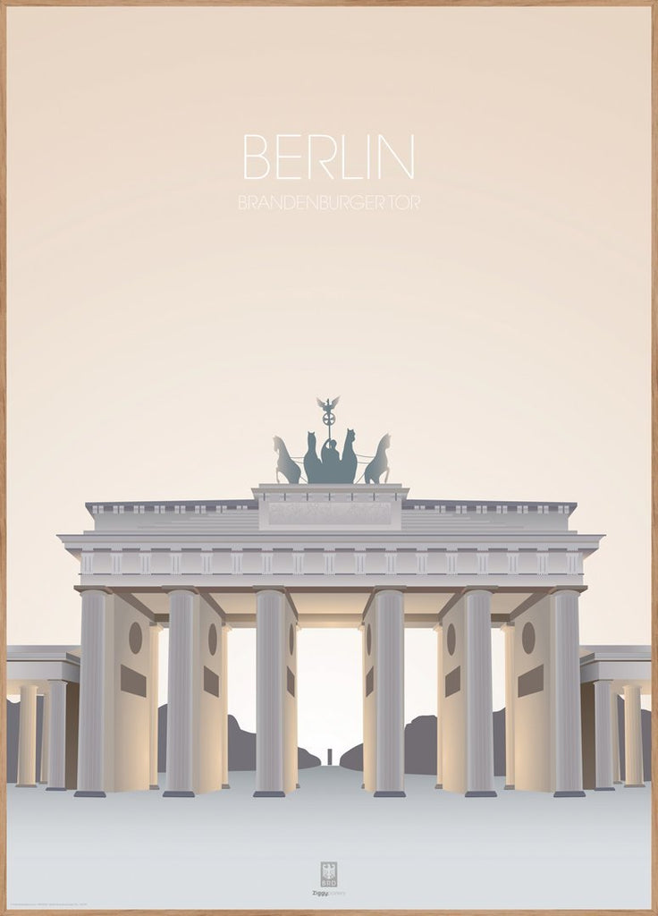 Berlin Brandenburger Tor | FRAMED PRINT | Danish Art | Poster