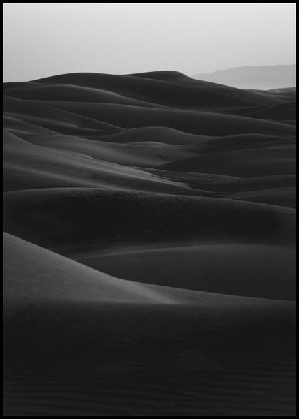 Black dunes | FRAMED PRINT