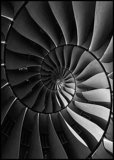 Black turbine | FRAMED PRINT