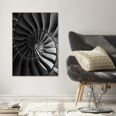 Black turbine | FRAMED PRINT