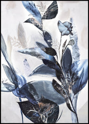 Blue Leaves | FRAMED PRINT