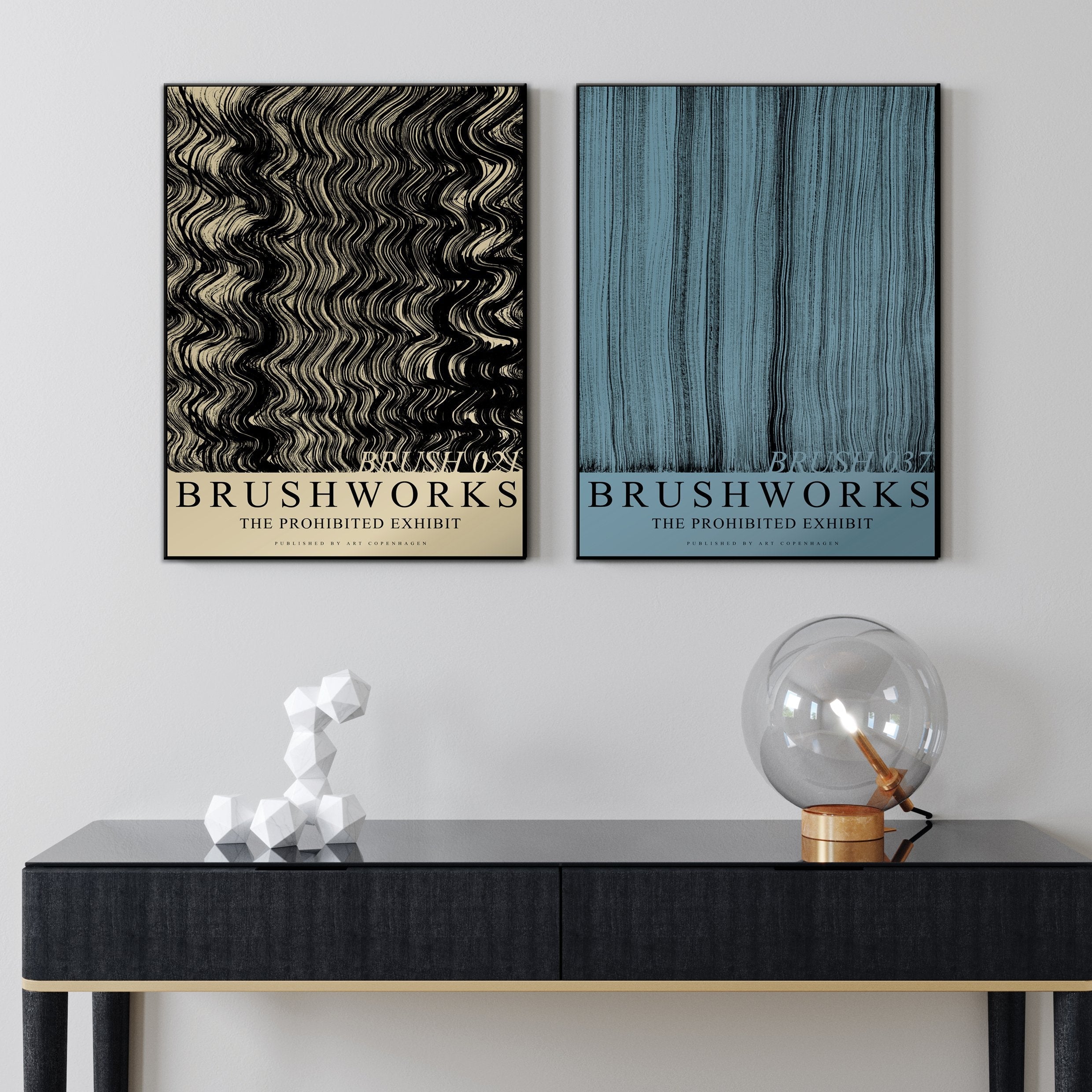 Brushwork 037 | FRAMED PRINT