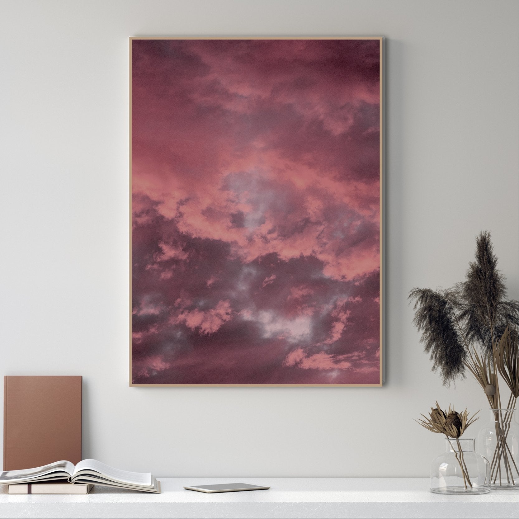 Pink sky | FRAMED PRINT
