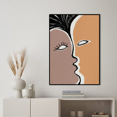 Face to face 2 | FRAMED PRINT
