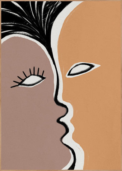 Face to face 2 | FRAMED PRINT