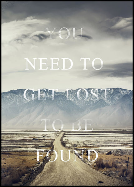 Get lost | FRAMED PRINT