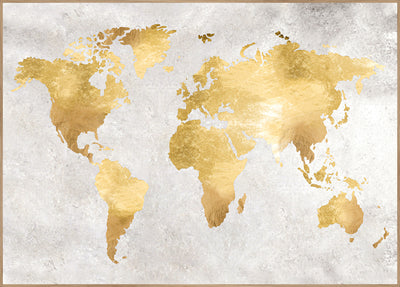 Gold World | FRAMED PRINT