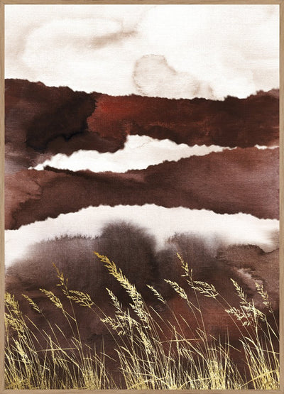 Golden Land 4 | FRAMED PRINT