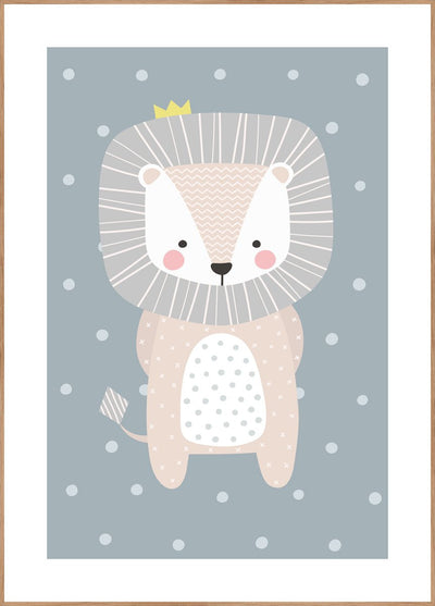 Happy Lion | FRAMED PRINT